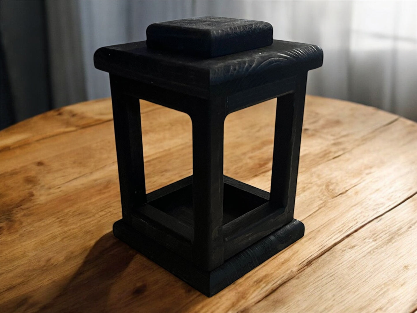 Single Rustic Wooden Candle Lantern | Farmhouse Decor | Indoor Lantern | Outdoor Lantern | Plant Holder |Candle Holder | Bird Feeder | Centerpieces (Copy)